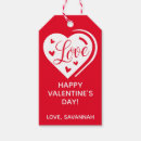Search for red heart gift tags Modern