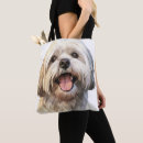 Search for lhasa apso tote bags Watercolor