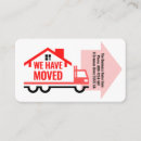 Search for we have moved business cards Moving