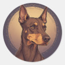 Search for doberman stickers Portrait