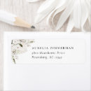 Search for white flowers return address labels Greenery