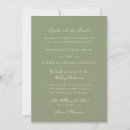 Search for moss green wedding invitations Formal