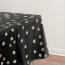 Search for silver and gold tablecloths Black
