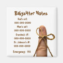 Search for emergency numbers magnets Babysitter
