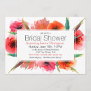 Search for red poppy bridal shower invitations Pink