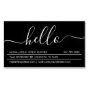 Search for hello greeting business cards Simple