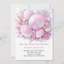 Search for beach baby shower invitations Pink