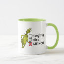 Search for naughty or nice mugs Grinch stole christmas book