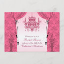 Search for chandelier bridal shower invitations Damask