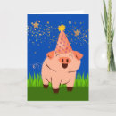 Search for funny pig birthday cards Humour