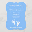 Search for footprint invitations It's a boy