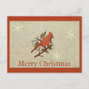 Search for red cardinal bird christmas cards Vintage