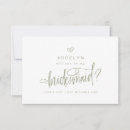 Search for sage green bridesmaid cards Stylish trendy typography