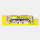 Search for honour student bumper stickers Dog
