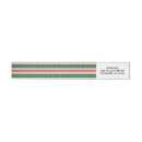 Search for chic stripes return address labels Red
