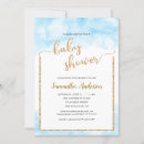 Search for watercolor invitations Blue