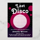 Search for silver hens party invitations Disco bachelorette