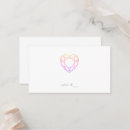 Search for heart shaped wedding place cards For her