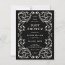 Search for goth baby shower invitations Black