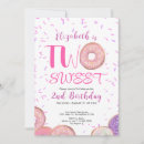 Search for doughnut 2nd birthday invitations Second birthday party