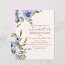 Search for lilac sweet 16 invitations Flowers
