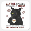Search for backward stickers Coffee