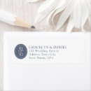 Search for blue white grey return address labels Elegant
