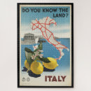 Search for map of italy puzzles Vintage