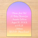 Search for acrylic baby shower invitations Pastel