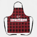 Search for black and red aprons Dad
