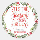 Search for tis season to be jolly stickers Typography
