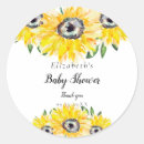 Search for sunflower baby shower stickers Garden party