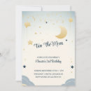 Search for girl second birthday invitations Two the moon
