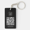 Search for business card key rings Scan me