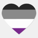 Search for asexual flag stickers Heart