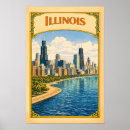 Search for vintage chicago posters Illinois