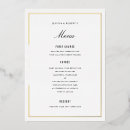 Search for gold foil menus Elegant