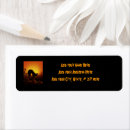 Search for orange and black return address labels Spooky