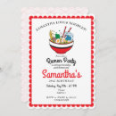 Search for soup party invitations Ramen