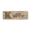Search for monogram floral return address labels Vintage