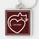 Search for love logo key rings Cats
