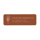 Search for floral bouquet return address labels Botanical