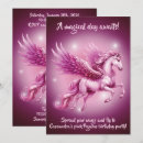 Search for pegasus birthday invitations Pink