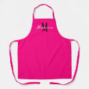 Search for neon pink aprons Monogrammed