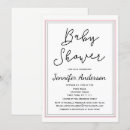 Search for plain baby shower invitations Pink