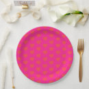 Search for hot pink and orange plates For her