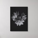 Search for black and white flowers canvas prints Nature