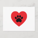 Search for paw print heart postcards Cat