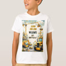 Search for 4th birthday kids tshirts Excavator