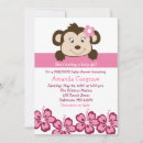 Search for monkey baby girl shower invitations Flowers